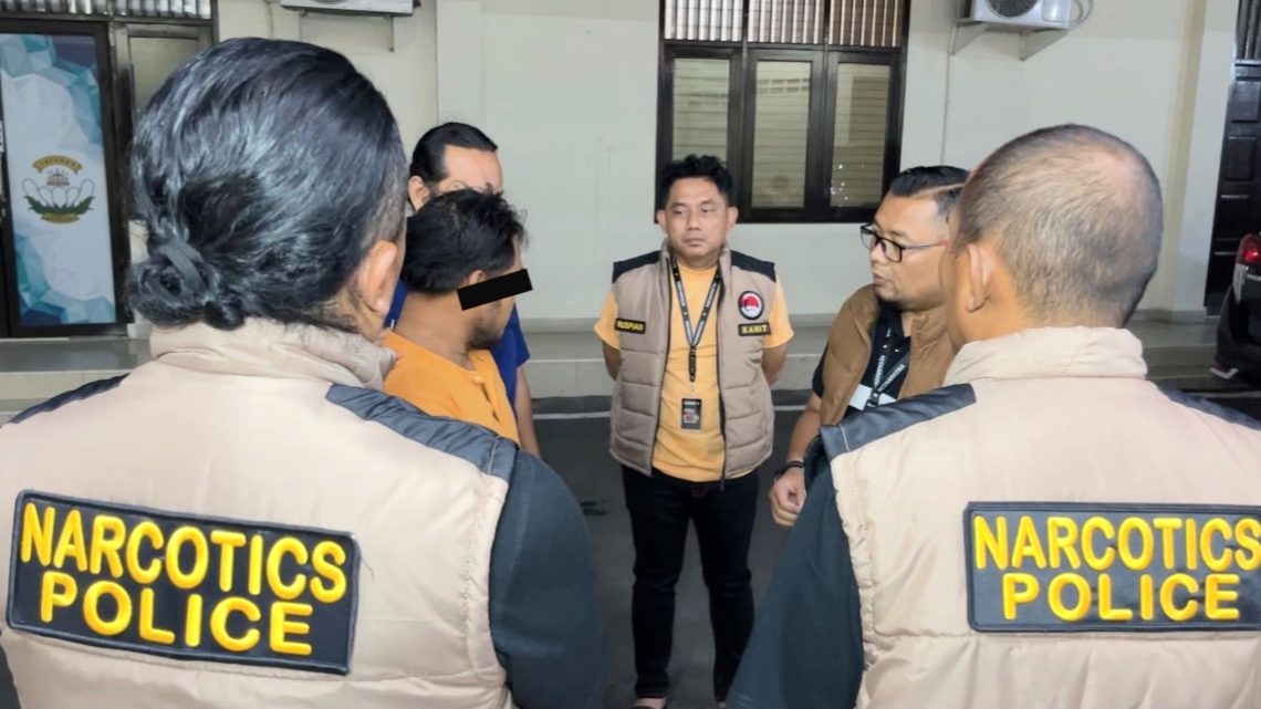 Penjual nasi goreng di Jalan Tuasan, Medan Tembung yang ditangkap polisi. (Foto Ist)