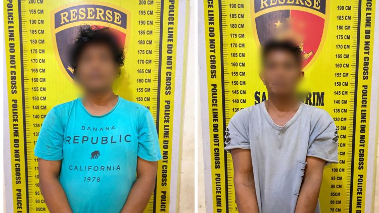 Kedua pelaku Curat GGS dan KH