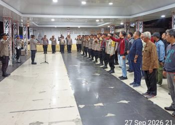 Wakapolres Pematangsiantar Budiono Saputro SH. MH Pimpin Apel KRYD Tiga Pilar