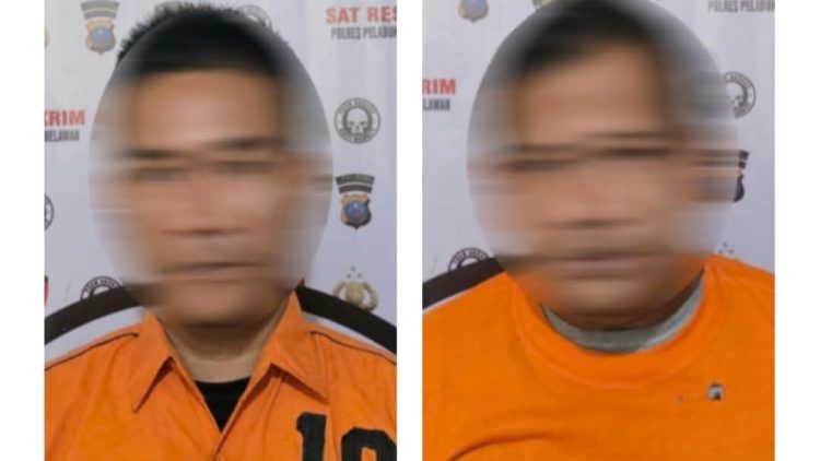 Dua pelaku curanmor diarea lokasi parkir di RS Marta Friska,Tanjung Mulia, Medan yang ditangkap polisi. (Foto Ist)