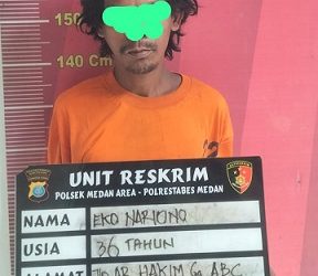 Pencuri meteran air yang diamankan polisi. (Foto Ist)
