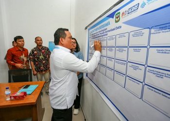 Soft Launching Pustaha, yang digelar di Ruang Rapat Dinas Kominfo Kota Pematangsiantar