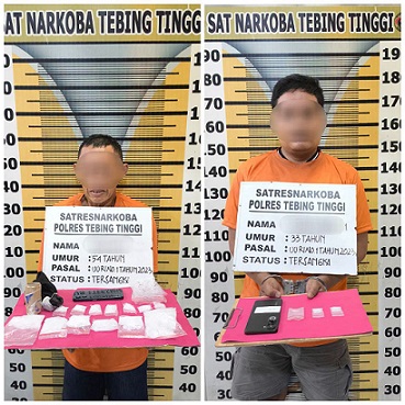 Kedua pelaku, FR dan Z beserta barang bukti