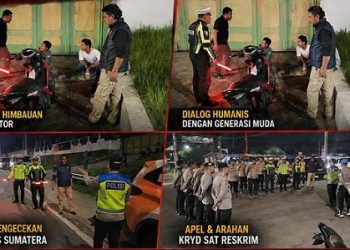 Tim Resmob Polres Simalungun Gelar Patroli Skala Besar di Malam Libur