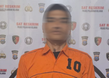 Pelaku curat yang diamankan Polres Pelabuhan Belawan. (Foto Ist)