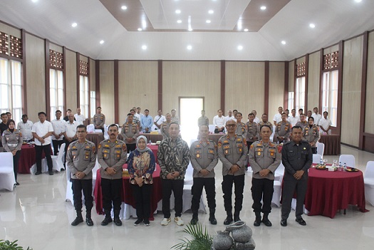 Kapolres Simalungun AKBP Marganda Aritonang, S.H., S.I.K., M.M Terima Kunjungan Tim Peneliti Puslitbang Polri