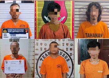 Pelaku kejahatan curas dan curat yang ditangkap polisi. (Foto Ist)