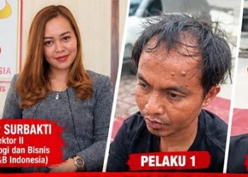 Dua pelaku pembunuhan Wakil Rektor II IT&B Indonesia, Kabanjahe, Kabupaten Karo, Asprina Br Surbakti  (Foto Ist)