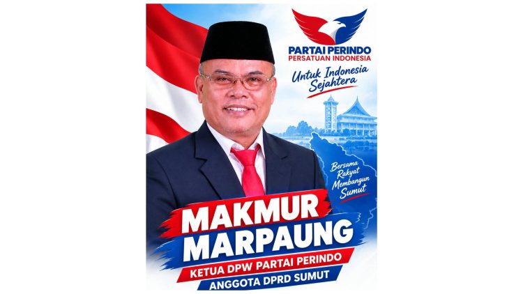 Anggota DPRD Sumut yang juga Ketua DPW Partai Perindo Sumut, Makmur Marpaung. (Foto Ist)