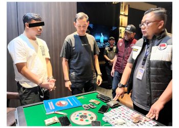 Bareskrim Polri dan Polrestabes Medan razia di THM Raeye Dining & Experience, Jalan Merak Jingga, Kelurahan Kesawan, Medan Barat dan berhasil menangkap pemasok narkoba. (Foto Ist)