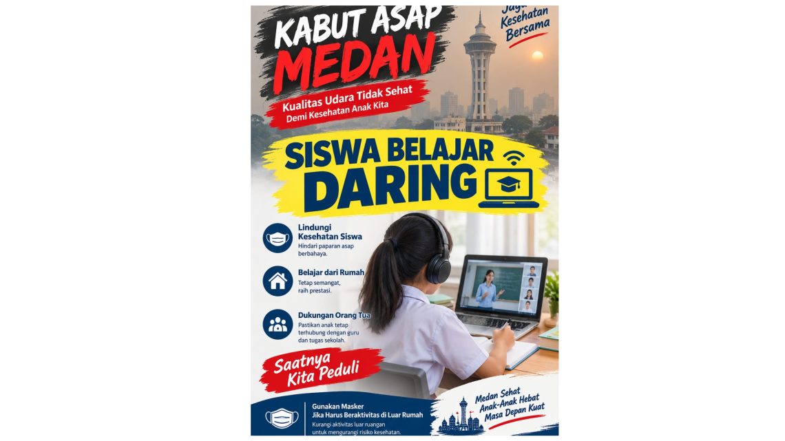 Kepala Disdikbud Kota Medan, Ahmad Barli Mulia Nasution - kabut asap. (Foto Ilsutrasi /jurnalx.co.id)