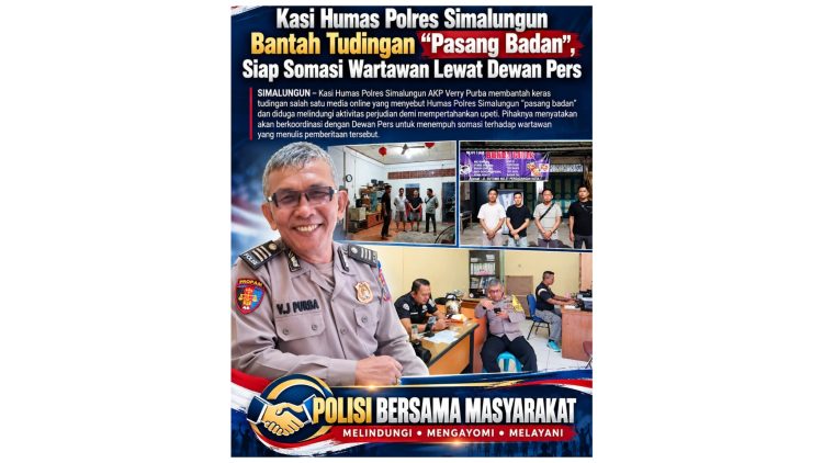 Kasi Humas Polres Simalungun AKP Verry Purba SH