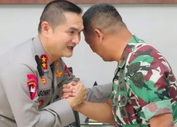 Kapolda Sumut Irjen Pol. Sonny Irawan, S.I.K., M.H - Komandan Pangkalan TNI Angkatan Udara (Danlanud) Soewondo Marsma TNI Tiopan Hutapea, S.Sos., M.A.P. (Foto Ist)