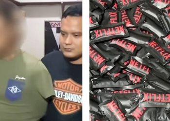 Polisi gerebek bengkel sepeda motor dijadikan gudang vape narkoba di Desa Bandar Setia, Kecamatan Percut Sei Tuan, Kabupaten Deli Serdang yang menangkap pelaku dan menyita 1.152 pcs vape. (Foto Ist)