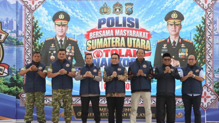 Polres Simalungun Gelar Deklarasi "Polisi Bersama Masyarakat Menolak Narkoba"