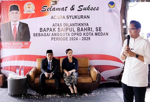 Anggota DPRD Kota Medan, Saipul Bahri - Wali Kota Medan Rico Tri Putra Bayu Waas. (Foto Ist)