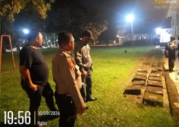 Polseķ Sianțar Barat Cek TKP Dugaan Curanmor di Jalan Simbolon Tindaklanjuti Laporan CC 110