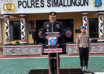 Wakapolres Simalungun Kompol Imam Alriyuddin, S.H., M.H Pimpin Upacara Hari Kesaktian Pancasila di Mako Polres Simalungun