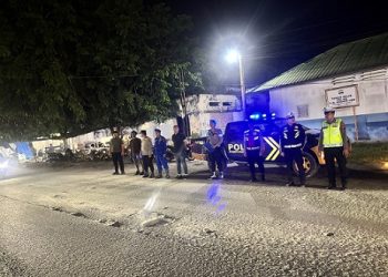 Polres Tanjungbalai Tingkatkan Keamanan Malam Hari Lewat Patroli Blue Light
