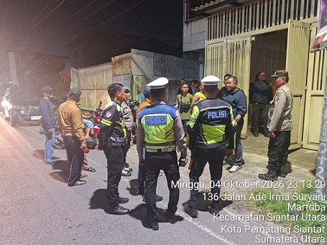 Kasat Intelkam AKP Hary Isdyanto SH. MH pimpin pengecekan di TKP