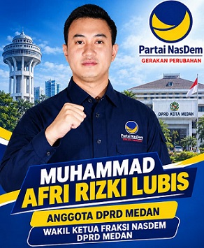 Wakil Ketua Komisi 4 DPRD Medan M Afri Rizki Lubis. (Foto Ist)