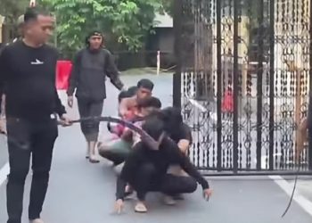 Kelompok geng motor Salvador 424 yang ditangkap polisi. (Foto Ist)