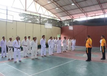 Personel Polres Tanjungbalai Ikuti Uji Bela Diri Polri