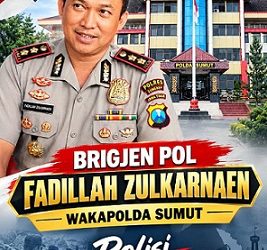 Brigjen Pol Fadillah Zulkarnaen Wakapolda Sumut. (Foto Ilustrasi jurnalx.co.id)