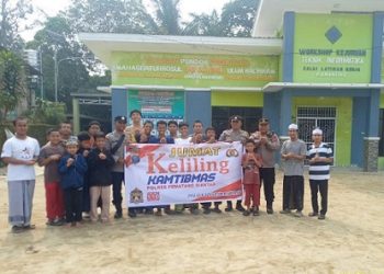 Kapolsek Siantar Marihat AKP David Eka Putra SH Kunjungi Yayasan Ponpes Mahabbaturosul Saw Manbaul Ulum Walhikam Sidomuliyo