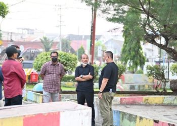 Wali Kota Tanjungbalai Tinjau Drainase Pasar Bahagia, Taman Sudirman dan Perbaikan Jalan Saidi Muli Pulo Simardan