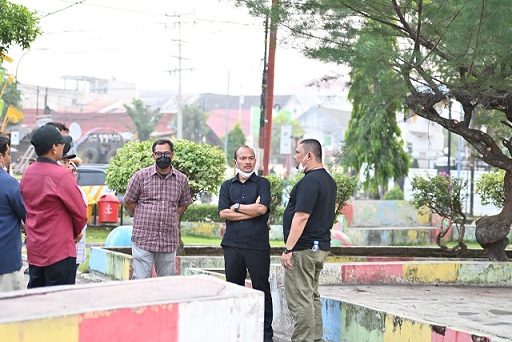 Wali Kota Tanjungbalai Tinjau Drainase Pasar Bahagia, Taman Sudirman dan Perbaikan Jalan Saidi Muli Pulo Simardan
