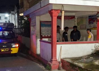 Bhabinkamtibmas Polsek Siantar Selatan Sambangi Pos Kamling Merah Putih