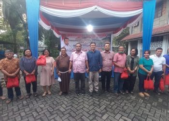 Anggota DPRD Kota Medan, Binsar Sirmamata, SS, MM saat Sosialisasi Perda Nomor 3 Tahun 2021 mengenai Penyelenggaraan Administrasi Kependudukan (Adminduk). (Foto Ist)