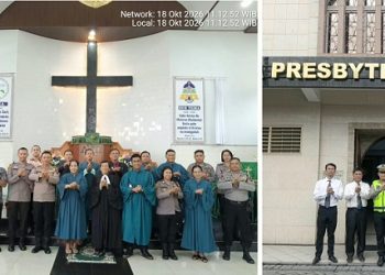 Polres Pematangsiantar Laksanakan Minggu Kasih di Gereja