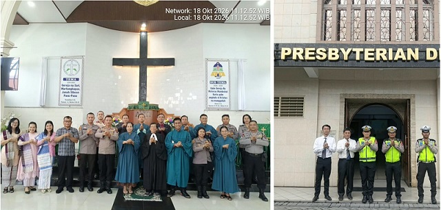 Polres Pematangsiantar Laksanakan Minggu Kasih di Gereja