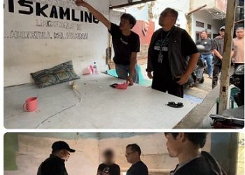 Polisi temukan Pos Siskamling di Jalan Multatuli Medan jadi tempat jual beli sabu dan ganja. (Foto Ist)