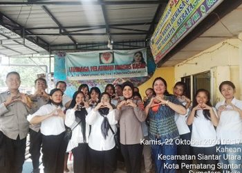 Kapolsek Siantar Utara IPTU Nana Sandra SH kunjungi Lembaga Pelatihan Kasih