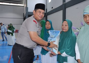 Kapolres Pematangsiantar AKBP Dhana Noer Kurniawan SIK. MH menghadiri Milad Ke IV Majelis Taqlim Silaturahim Siantar Timur