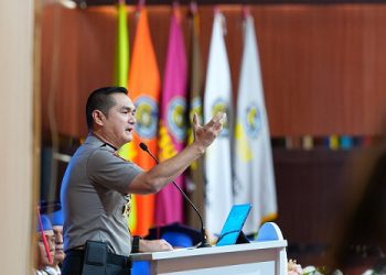 Kapolda Sumut Irjen. Pol. Sonny Irawan, S.I.K., M.H saat memberikan orasi kebangsaan. (Foto Ist)