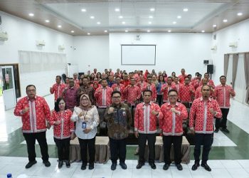 Sekda Junaedi Antonius Sitanggang SSTP MSi membuka Sosialisasi Implementasi Manajemen Talenta ASN Pasca Ekspose di lingkungan Pemko Pematangsiantar