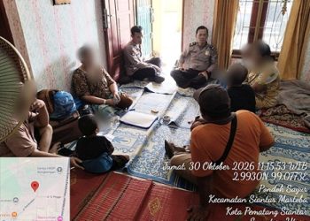 Personil piket Polsek Siantar Martoba pengecekan kesalahpahaman keluarga di Perum Maranata