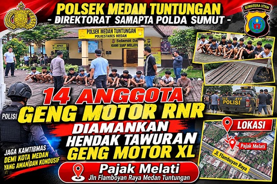 14 Remaja Bersajam Diamankan Polisi