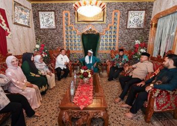 Wali Kota Pematangsiantar Wesly Silalahi SH MKn menghadiri Ramah Tamah Tokoh dan Ulama Kota Pematangsiantar digelar di kediaman H Ahmad Ridwansyah Putra, di Jalan Melanthon Siregar Gang Cantik Manis Pematangsiantar