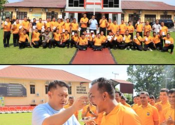 Keluarga besar Polres Labuhanbatu menggelar acara syukuran bagi personel yang merayakan ulang tahun di bulan April. Kegiatan ini merupakan wujud perhatian dan kebersamaan sebagai bentuk penghargaan kepada anggota.