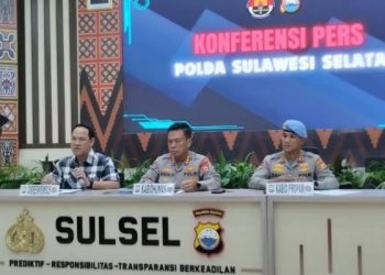 Konferensi Pers Polda Sulawesi Selatan
