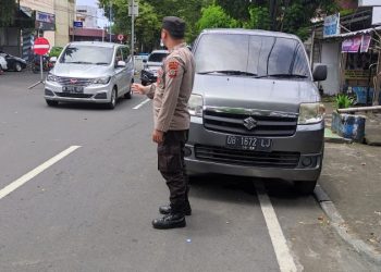 Pos ini bertujuan untuk mengatur dan memantau aktivitas lalu lintas di titik-titik rawan kemacetan dan pelanggaran, Senin (28/4/2025).