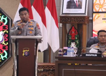 Kapolresta Palangka Raya, Kombes Pol. Dedy Supriadi, S.I.K., M.H. mewakili kesatuannya untuk menghadiri Gelar Operasional (GO) yang diselenggarakan oleh Polda Kalteng untuk periode Triwulan I Tahun 2025, Selasa (29/4/2025) pagi.