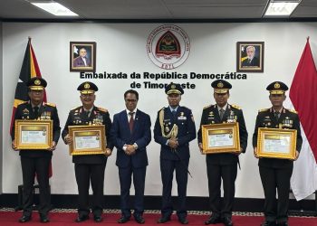 Penganugerahan tersebut berlangsung dalam upacara resmi di Kedutaan Besar Timor Leste di Jakarta, Senin (28/4/2025).