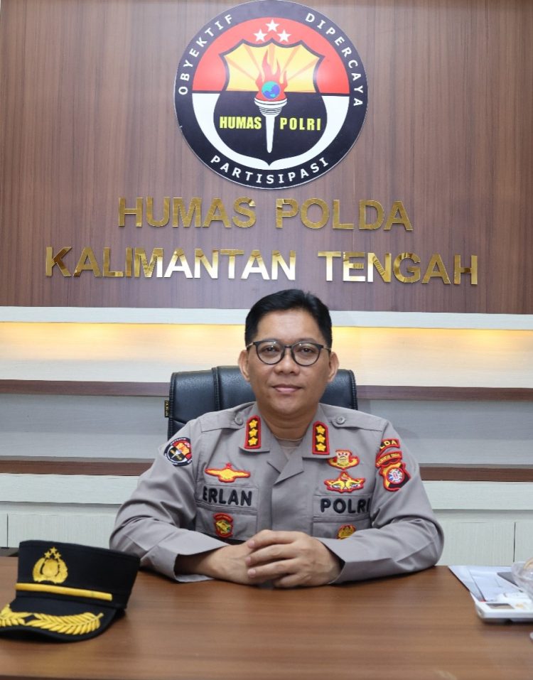 Kabidhumas Polda Kalteng, Kombes Pol Erlan Munaji,
