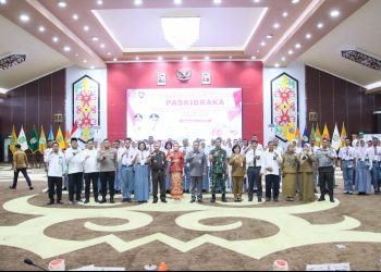 Direktur Pembinaan Masyarakat (Dirbinmas) Polda Kalteng Kombes Pol Budhi Rochmat, S.I.K mewakili Kapolda Irjen Pol Iwan Kurniawan, S.I.K., M.Si menghadiri Pembukaan Seleksi Pembentukan Paskibraka tingkat Provinsi Kalimantan Tengah Tahun 2025, Senin (5/5/2025) siang.